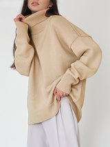 Turtleneck Basic Solid Color Sweater