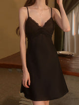 Satin Open Back Camisole Nightgown