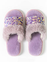 Sequin Furry Slippers