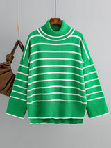 Turtleneck Stripe Sweater