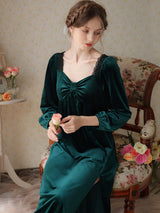 Velvet Split Elegant Nightgown