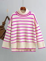 Turtleneck Stripe Sweater