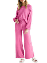 2Pcs Basic knit Loungewear Set