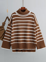 Turtleneck Stripe Sweater