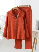 Cotton Check Couple Pajama Set