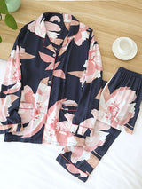 Printed Long Sleeve Pajama Set