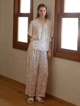 Kafiloe Whisper Floral Pajama Set