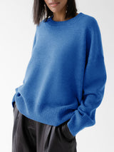 Solid Color Crew Neck Sweater