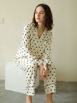 Kafiloe Polka Dot Pajama Set