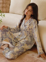 Kafiloe Vintage Print Pajama Set