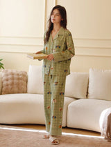 Kafiloe Bear Cotton Pajama Set