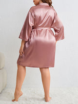 Plus Camisole Nightdress & Robe Set