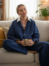 Long Sleeve Striped Shirt & Pants Set