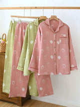 Strawberry Long Sleeve Cotton Pajama Set