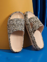 Printed Platform Slippers - Kafiloe