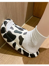 Cow Print Lounge Slippers - Kafiloe