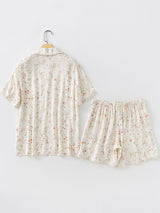 Summer Cute Print Cotton Pajama Set