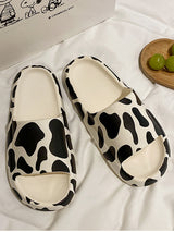 Cow Print Lounge Slippers - Kafiloe