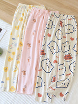 Cartoon Print Loungewear Pants - Kafiloe