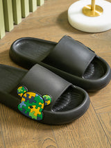 Puzzle Bear Print Lounge Slippers - Kafiloe