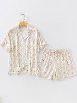 Summer Cute Print Cotton Pajama Set