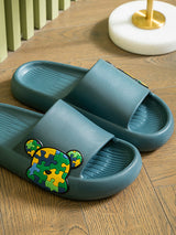 Puzzle Bear Print Lounge Slippers - Kafiloe