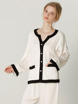 Patchwork Pockets Cotton Pajama - Kafiloe