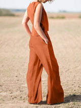 Oversized Tank Top Wide Leg Pants Set