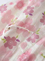 Sakura Print Cotton Pajama Set - Kafiloe