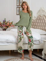 Floral Print Modal Cotton Lounge Set - Kafiloe