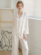 Flower Print Button Cotton Pajama - Kafiloe