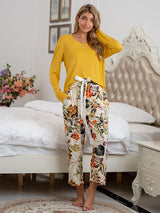 Floral Print Modal Cotton Lounge Set - Kafiloe