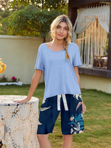 Summer Modal Cotton Casual Lounge Set - Kafiloe