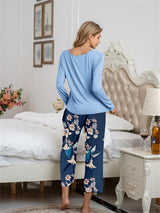 Floral Print Modal Cotton Lounge Set - Kafiloe