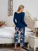 Floral Print Modal Cotton Lounge Set - Kafiloe