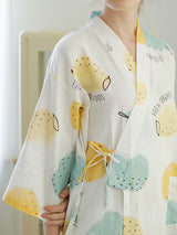 Print Bandage Loungewear Nightdress