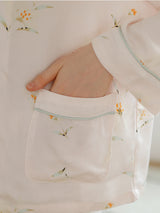 Flower Print Button Cotton Pajama - Kafiloe