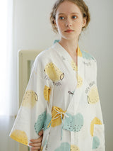 Print Bandage Loungewear Nightdress