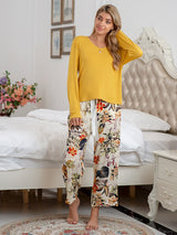 Floral Print Modal Cotton Lounge Set - Kafiloe