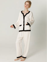 Patchwork Pockets Cotton Pajama - Kafiloe