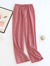 Sripe Print Couple Loungewear Pants - Kafiloe