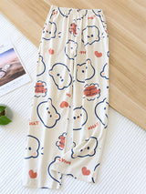 Cartoon Print Loungewear Pants - Kafiloe