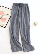 Sripe Print Couple Loungewear Pants - Kafiloe