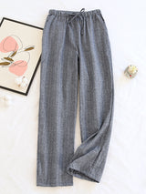 Sripe Print Couple Loungewear Pants - Kafiloe