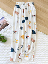 Cartoon Print Loungewear Pants - Kafiloe