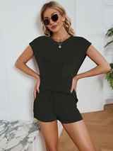 2Pcs Tank Top & Short Sweater Set