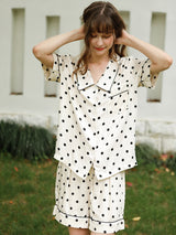 Solid Color Button Cotton Pajama - Kafiloe