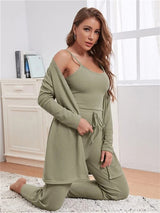 3Pcs Suit Casual Loungewear - Kafiloe