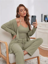 3Pcs Suit Casual Loungewear - Kafiloe